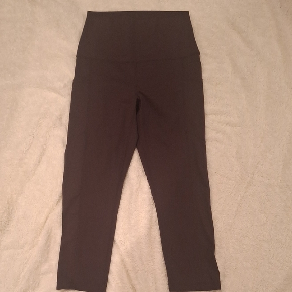 Yogalicious Lux Dark Brown Leggings Size L - Picture 1 of 5